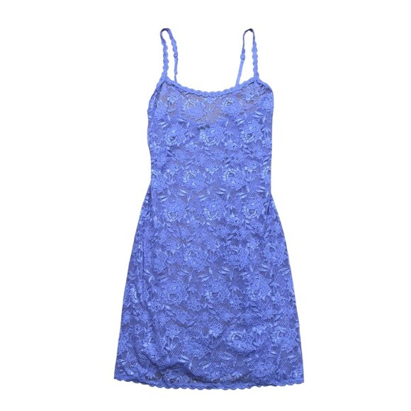 Y2K Cosabella Purple Floral Lace Slip Dress Size Large Made in Italy - Picture 1 of 5